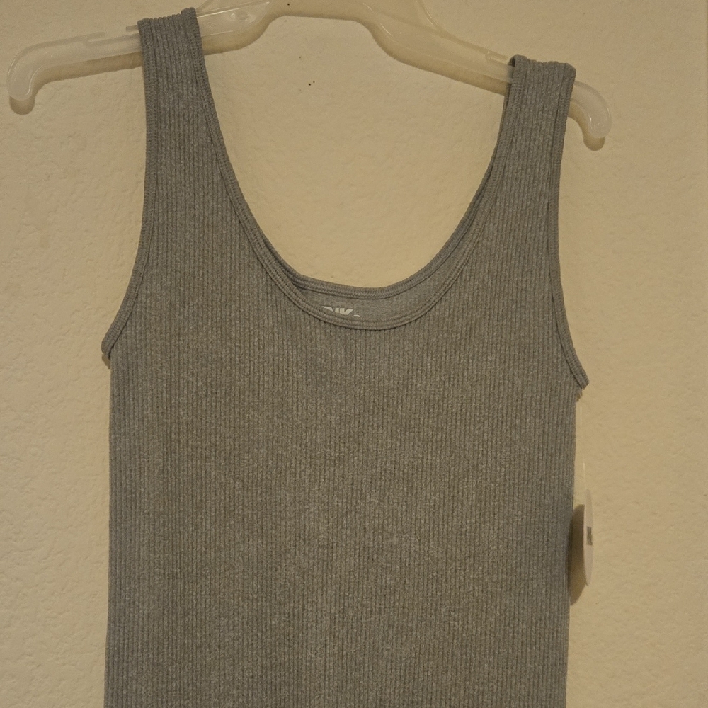 Gray Ribbed Tank Top by PINK - Picture 4 of 4